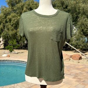 Old Navy Women's Boyfriend Short Sleeve Green T-Shirt Size XS